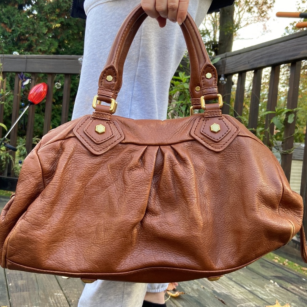 Marc Jacobs Cognac Brown Leather Shoulder Bag - Picture 5 of 16